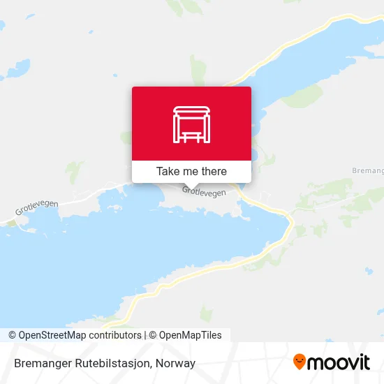 Bremanger Rutebilstasjon map