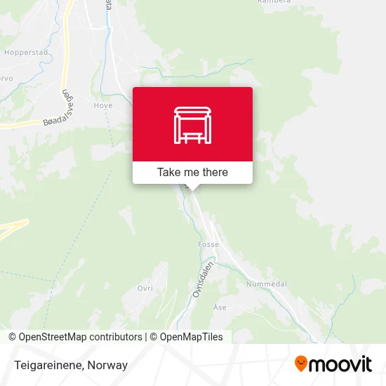 Teigareinene map