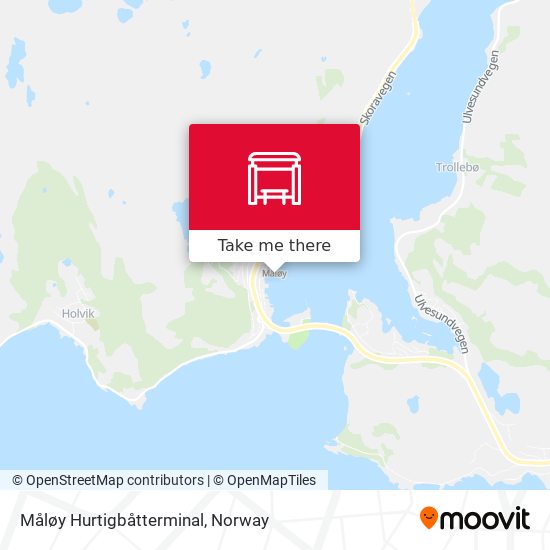 Måløy Hurtigbåtterminal map
