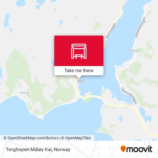 Torghopen Måløy Kai map