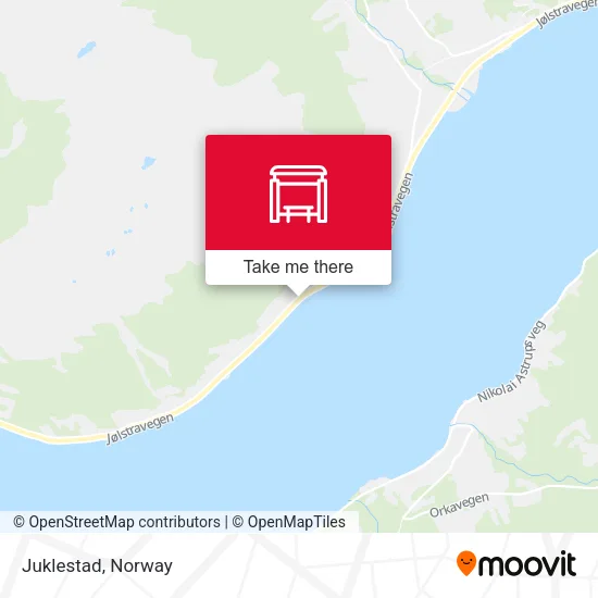Juklestad map