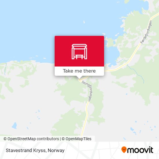 Stavestrand Kryss map