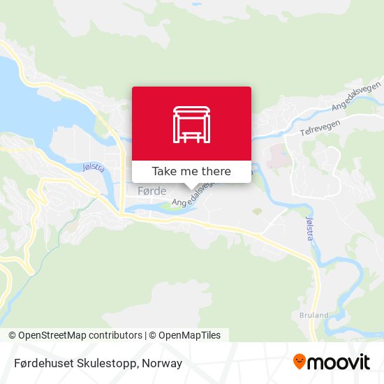 Førdehuset Skulestopp map
