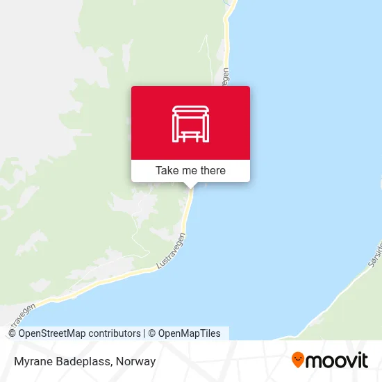 Myrane Badeplass map