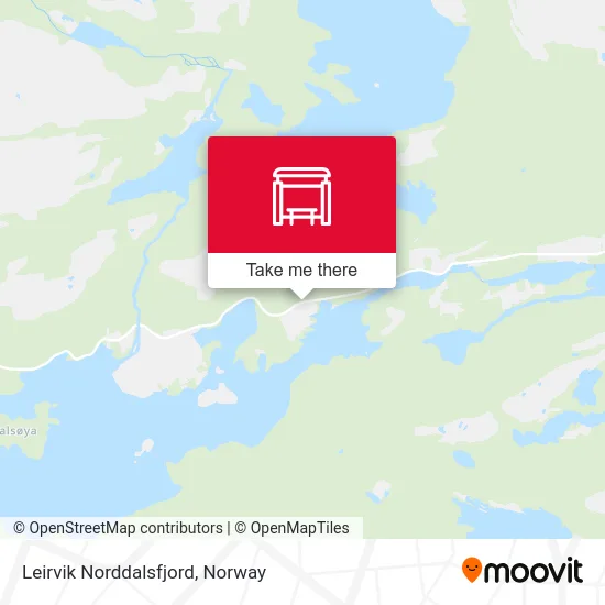 Leirvik Norddalsfjord map