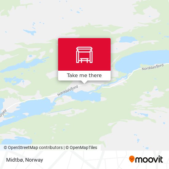 Midtbø map