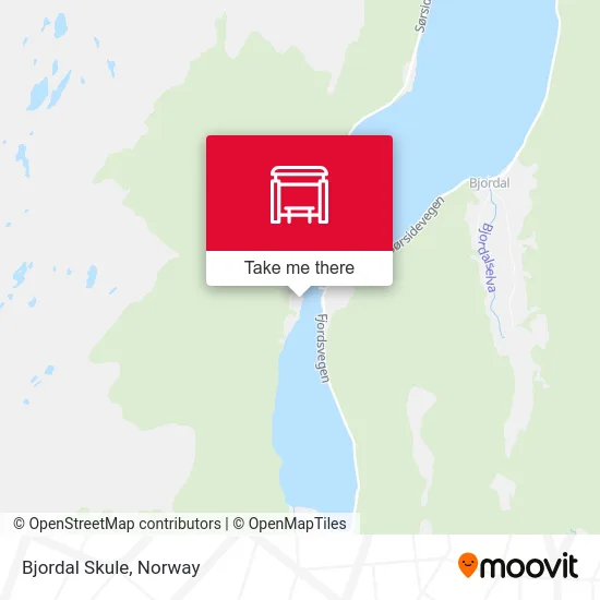 Bjordal Skule map
