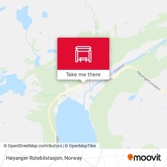 Høyanger Rutebilstasjon map