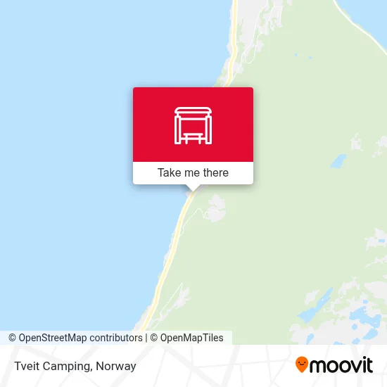 Tveit Camping map