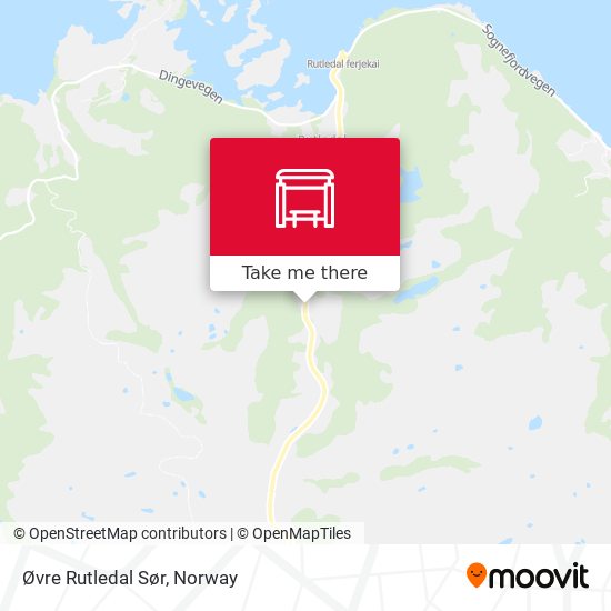 Øvre Rutledal Sør map