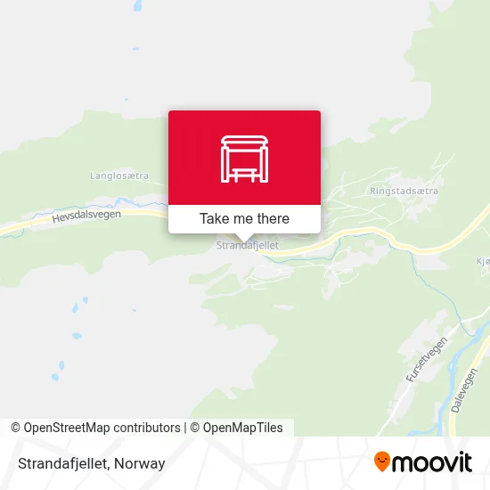Strandafjellet map