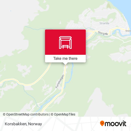 Korsbakken map