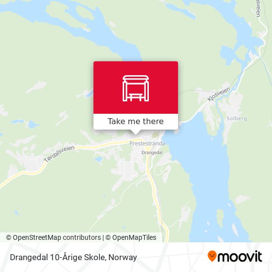 Drangedal 10-Årige Skole map