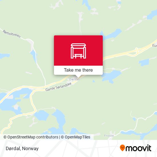 Dørdal map