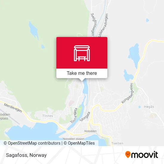 Sagafoss map