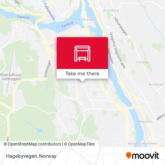 Hagebyvegen map