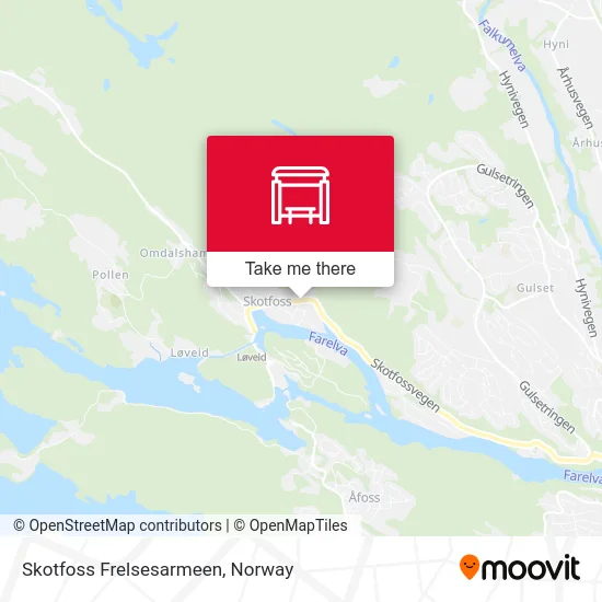 Skotfoss Frelsesarmeen map
