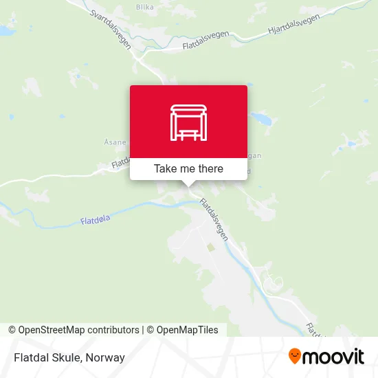 Flatdal Skule map