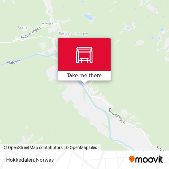 Hokkedalen map