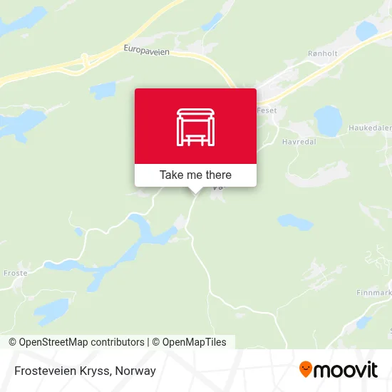 Frosteveien Kryss map