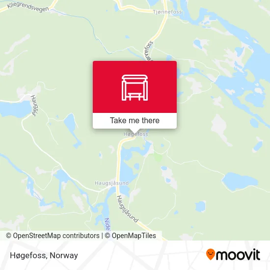 Høgefoss map