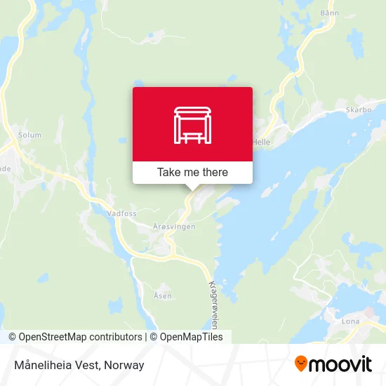 Måneliheia Vest map