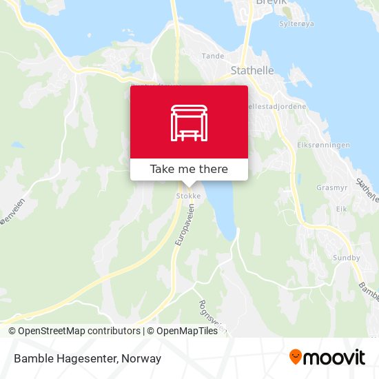 Bamble Hagesenter map