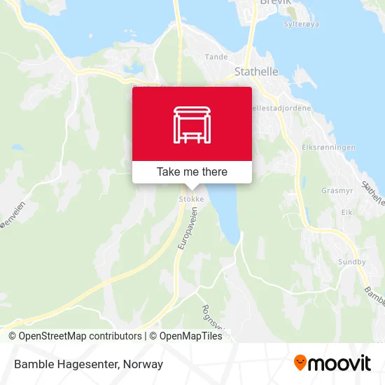 Bamble Hagesenter map