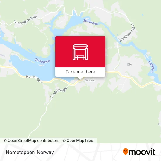 Nometoppen map