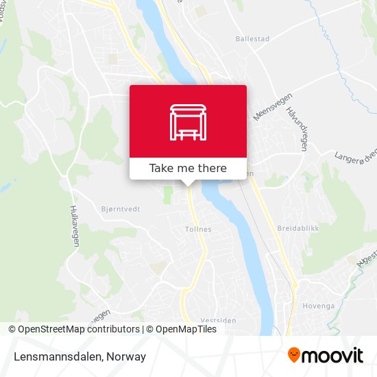 Lensmannsdalen map