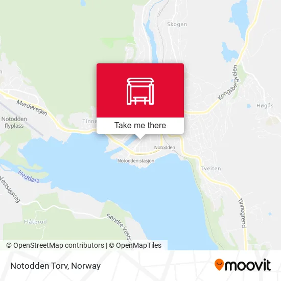 Notodden Torv map