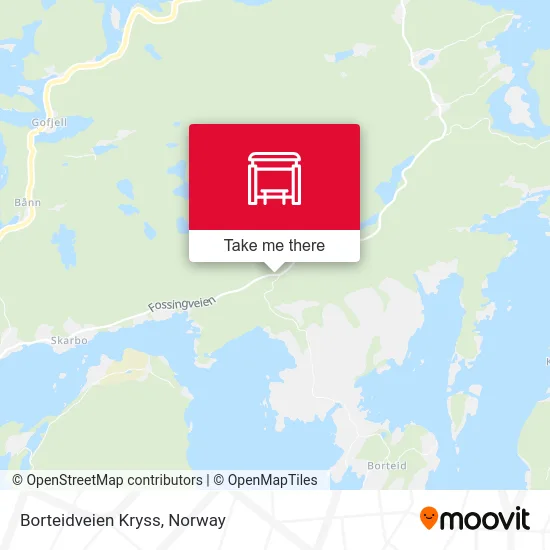 Borteidveien Kryss map