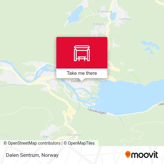 Dalen Sentrum map
