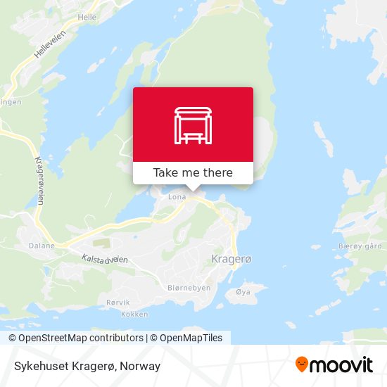 Sykehuset Kragerø map