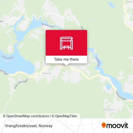 Vrangfosskrysset map