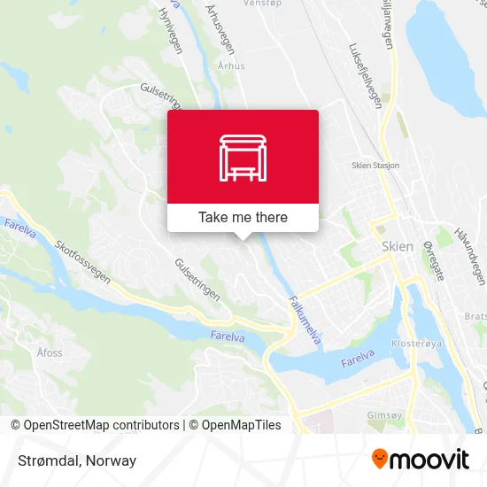 Strømdal map