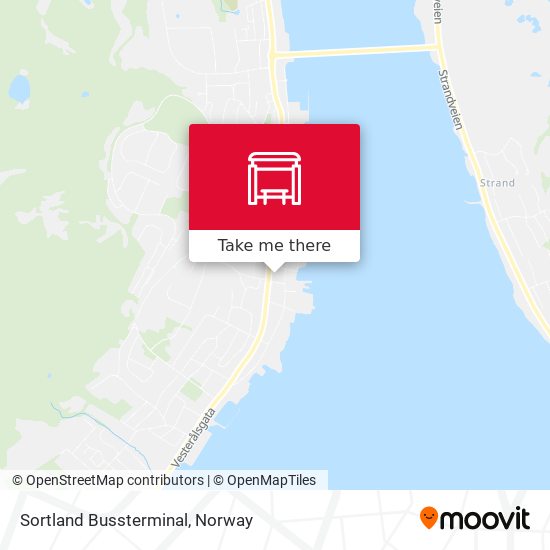 Sortland Bussterminal map