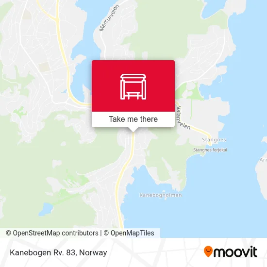 Kanebogen Rv. 83 map