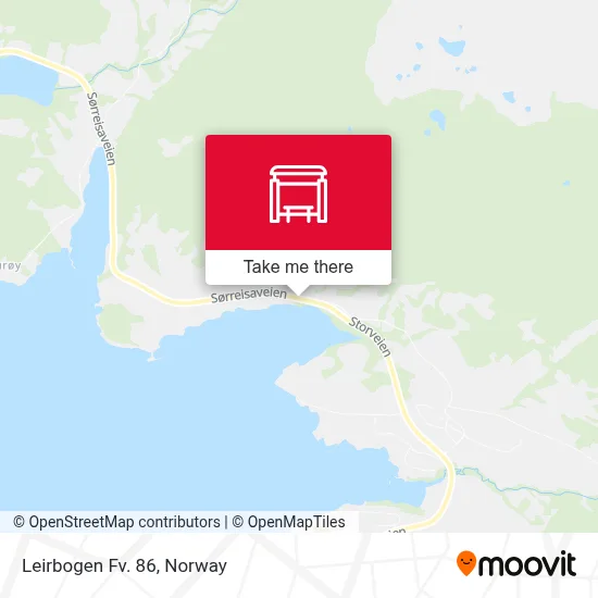 Leirbogen Fv. 86 map