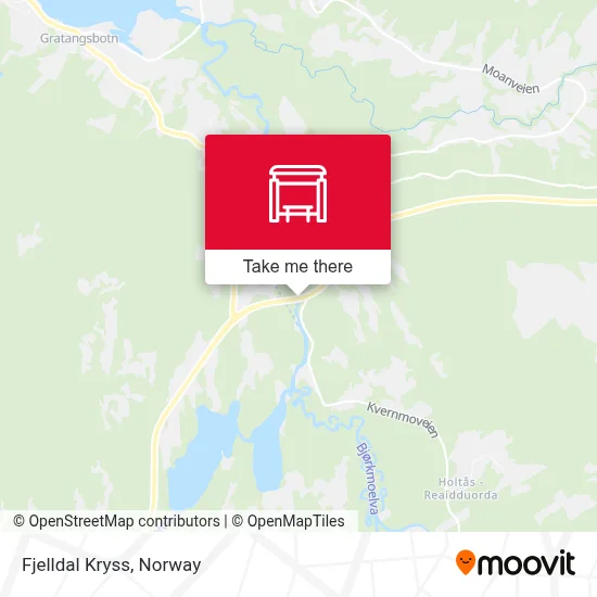 Fjelldal Kryss map