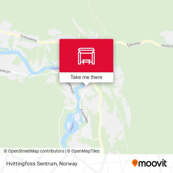 Hvittingfoss Sentrum map