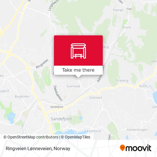 Ringveien Lønneveien map