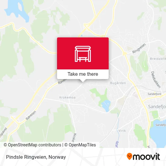 Pindsle Ringveien map