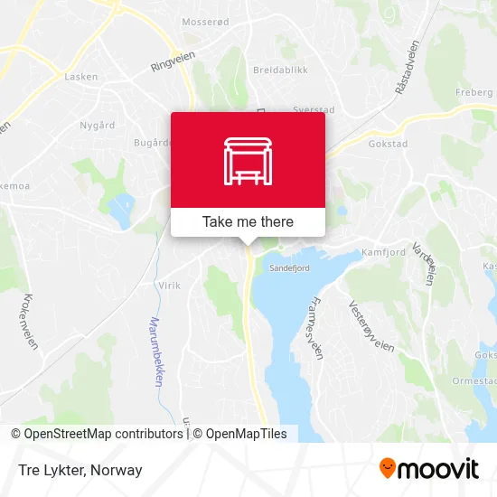 Tre Lykter map