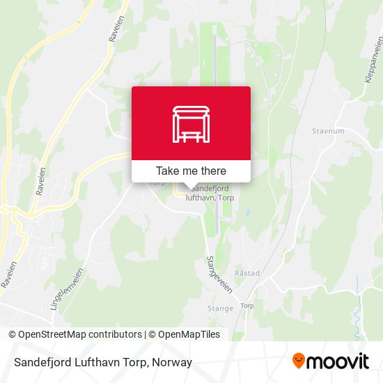 Sandefjord Lufthavn Torp map
