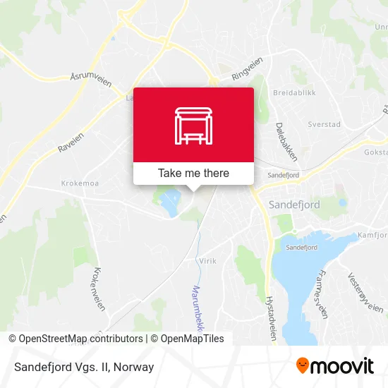 Sandefjord Vgs. II map