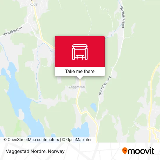Vaggestad Nordre map