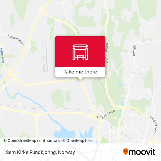 Sem Kirke Rundkjøring map