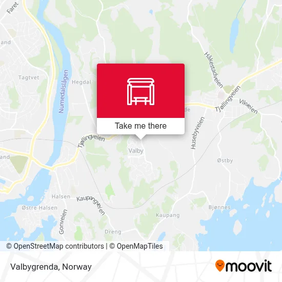 Valbygrenda map