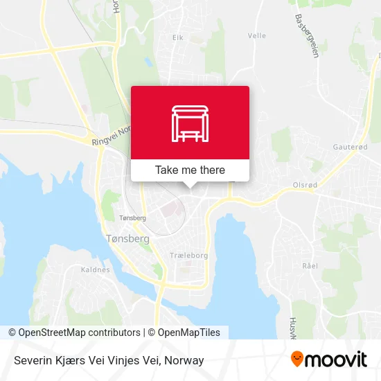 Severin Kjærs Vei Vinjes Vei map